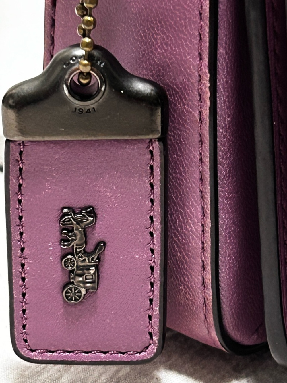 COACH 1941 Quilted Nappa Leather Dinky in Primrose w/3Way Strap - Picture 6 of 16